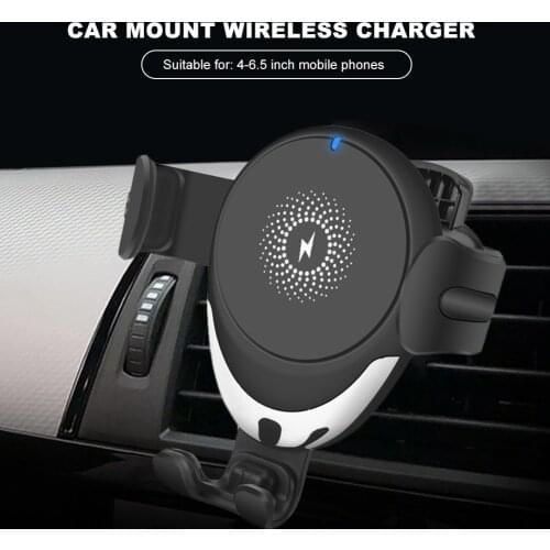 15W Auto Gravity Car Mount Wireless Charger Car Air Vent Mount Car Phone Holder Intelligent Fast Wireless Charging Charger