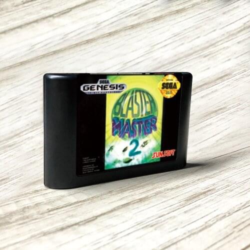 Blaster Master 2 - USA Label Flashkit MD Electroless Gold PCB Card for Sega Genesis Megadrive Video Game Console