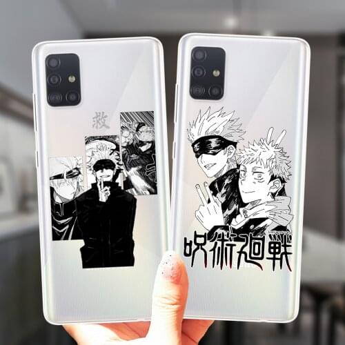 For Samsung A52 A72 A51 A71 A50 A70 A12 A02 A42 A32 A31 A21S A41 A11 A30 A20 Case Japan Anime Jujutsu Kaisen Coque Soft Cover