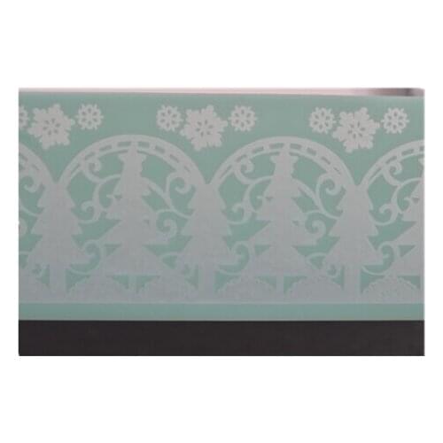 CT5022 Silicone cake mold floral sugar lace mold decoration for wedding cake tree design