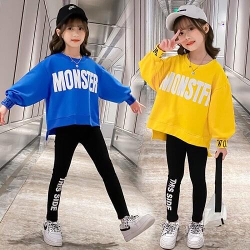 Kids Girls Clothes Sets Long Sleeve Sweater Hoodies + girl leggings Pants Autumn Years Baby Girl Clothes Baby Baby Girl Clothes