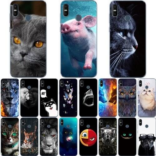 For HTC U12 LIFE Case Wolf Silicon TPU Fundas for HTC U12 life Cat Animal Shell Bag Housing Phone Cases