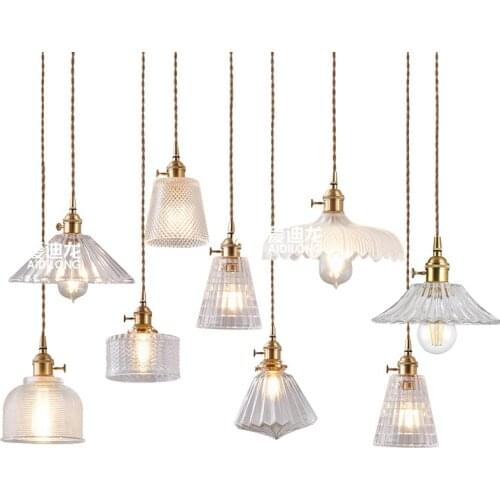 Europe Modern Glass Crystal Pendant Light Lighting Living Dining Room Bedroom Kitchen Hall Restaurant Home Decor Hanging Lamp