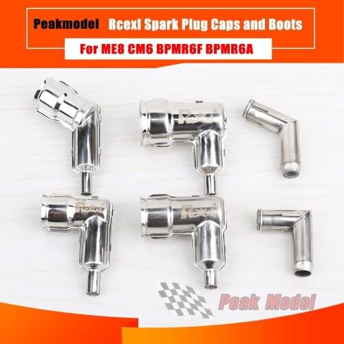 Rcexl Spark Plug Caps and Boots for NGK ME8 ME-8 CM6 CM-6 BPMR6F BPMR6A