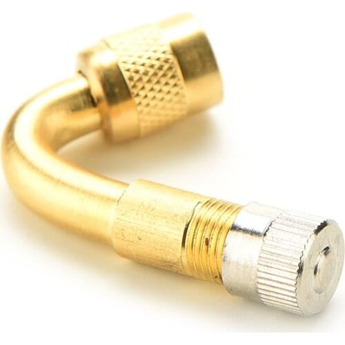 45 Degree Brass Air Tyre Extension Valve Motorcycle Car Truck Bicycle Scooter Wheels Rims & Accessories