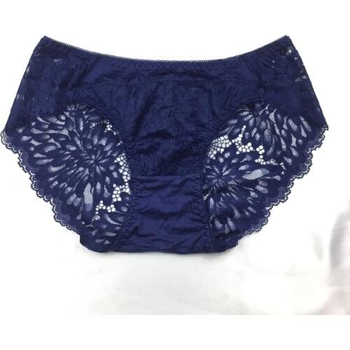Summer is new lace underwear female feeling hollow out temptation carries buttock breathable lace low waist lady triangle pants