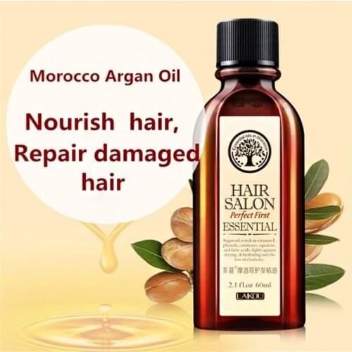 Hair Oil Argan Oil 60ml Clean Hair Curly Hair Treatment Hair Care Salon Essential EY669