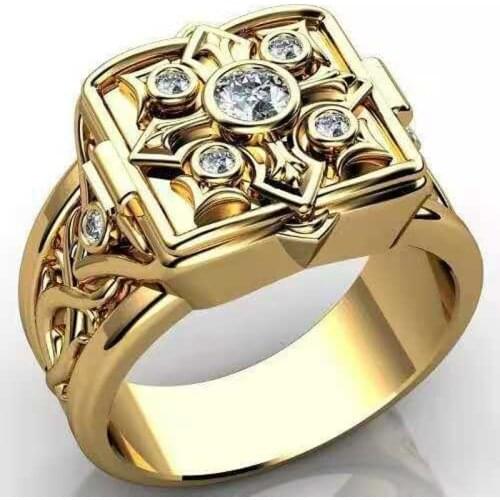 2021 New Creative Punk Style Cross Pattern Openable Lid Ring Secret Small Room Coffin Jewelry Gift