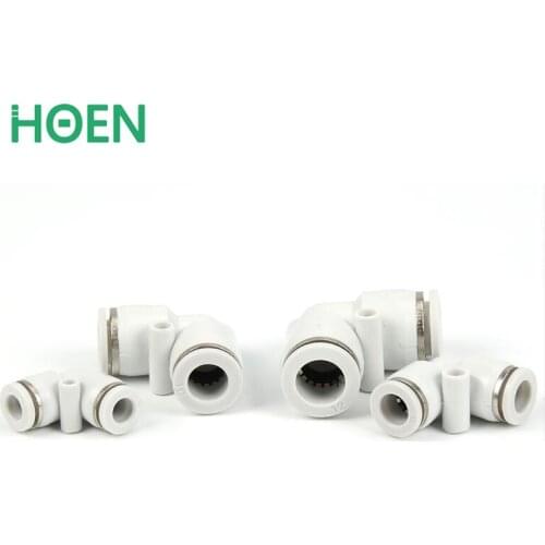 PV-4 Pneumatic Quick Plug Connection Through PV4 4mm OD Hose Tube One Touch Push In Union Elbow Plasic Connectors Fittings