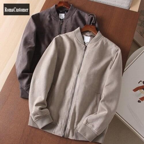 Мужские замшевые куртки RomaCustomer China At AliExpress