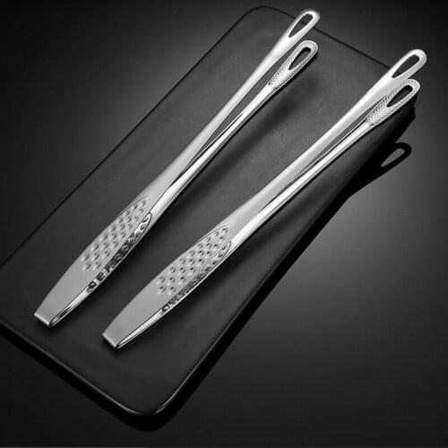Stainless Steel Food Tongs Kitchen Utensils Buffet Cooking Tool Anti Heat Bread Clip Pastry Clamp Barbecue Kitchen Tongs