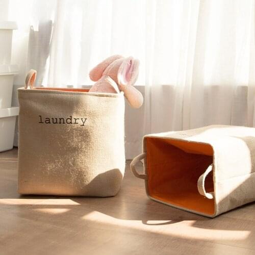 Folding Laundry Basket Clothes Storage Baskets Bin with Handle For Toys Clothes Storage Organizer Thicken Large Laundry bucket