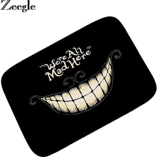 Zeegle Halloween Party Door Mat Carpet For Living Room Ghost Festival Entrance Door Mats Outdoor Decorative Carpet