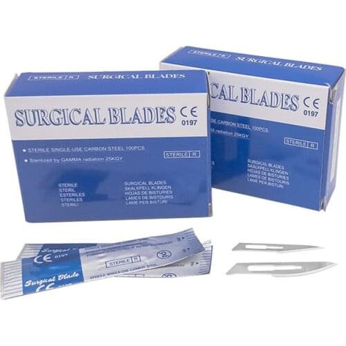 100Pcs/box Dental Surgical Scalpel Sterilized Blades Scalpel Blades For Dental medical Dental medical Surgical Scalpel Blades