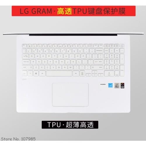 17 inch Ultra Clear TPU Keyboard Cover Skin Protector For LG Gram 17 17Z90N 17Z90P 2020 2021 Notebook