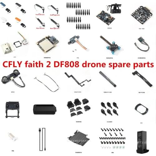 CFLY faith 2 faith2 DF808 RC drone spare parts shell propeller Arm motor gimbal cable GPS ESC charger Accessories collection