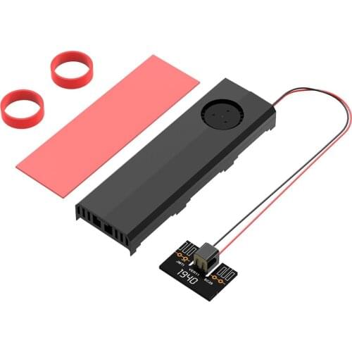 Colorful LED Cooler Fan for NVME for NGFF M.2 Heatsink Cooling Turbofan SSD Sata 15pin Heat sink M2 SSD Adapter Aluminum Alloy