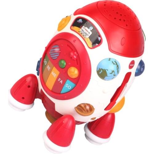 Childrens music, hand drum, light projection, early education machine, educational baby toy, musical toy baby toys