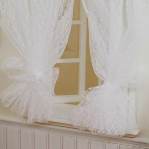 G05-X5085-4 children gift Toy 1:12 Dollhouse mini Miniature rement golden Detachable curtain rod 1pcs