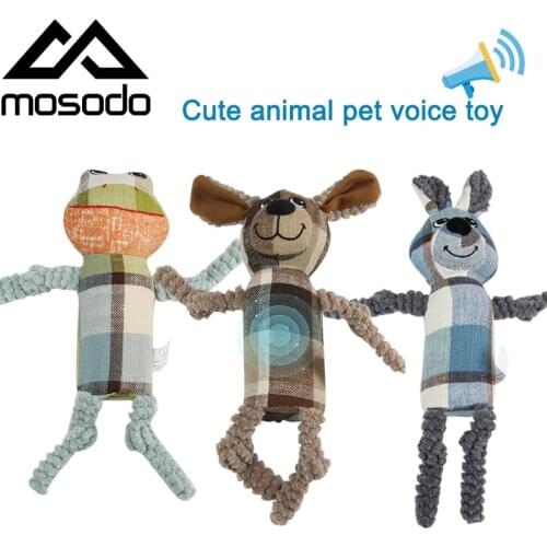 Mosodo Dog Chew Toy Funny Squeaky Toys Animal Toy For Interactive Dog Plush Bite Toy Make Sound Puppy Squeaking Pet Supplies
