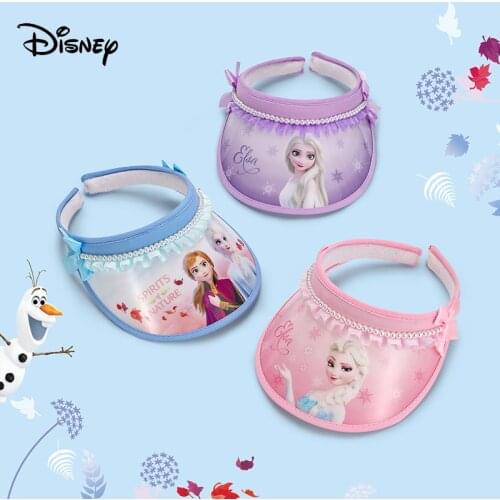 Disney Anime Cartoon Frozen Empty Cap Men Women sunlight Hat Elsa Anna Caps Baby Girls Boys Adjustable Kids Princess Hats