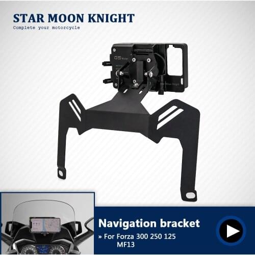 Motorcycle Windshield Mount Navigation Bracket GPS Smartphone Holder Fit For Honda For Forza 125 250 300 MF13 2017-2020 2019