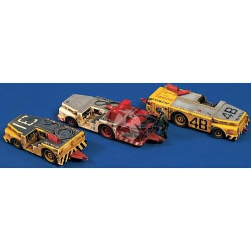 Scene model Resin modern aircraft ground handling (three-in-one with a lot of stickers) 1:48