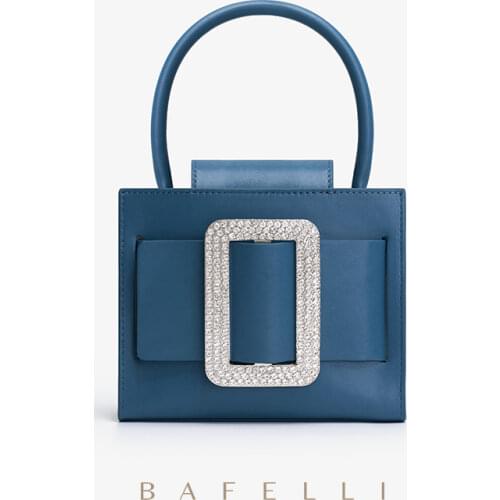 BAFELLI 2021 WOMEN FASHION COW LEATHER HANDBAG TOP HANDLE MINI PURSE COMMUTE CROSSBODY ELEGANT LADIES SHOULDER BAG FEMALE TOTES
