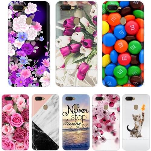 For OPPO A7 A5s Case 6.2'' Silicone Soft Print Phone Case For OPPO A7 AX7 CPH1901 Case TPU Clear For OPPO A5S CPH1909 AX5s Cover