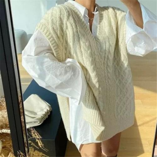 Refresh chic sleeveless all-match vest winter hemp simnpls solid vest classic all-match basic knitted vest elegant casual new