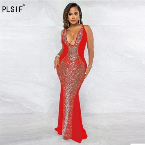 PLSIF Red Summer Dresses