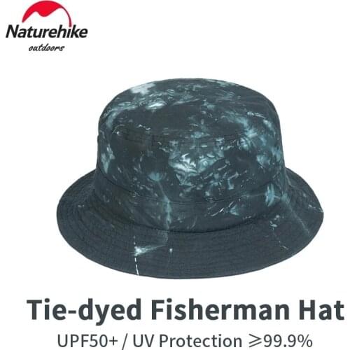 Naturehike NEW Leisure Tie-Dye Small Eaves Fisherman Hat Outdoor Sun Protection UV Protection Sunshade Fishing Hat 100% Cotton