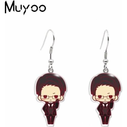 2020 New Arrival Anime Black Butler Characters Handcraft Jewelry Epoxy Acrylic Resin Fish Hook Earrings