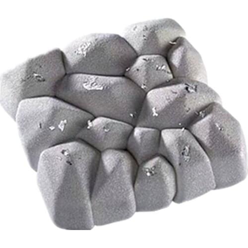 SHENHONG 3D Square Stone Cake Moulds Silicone Mold For Baking Volcanic Rock Mould Bakeware Chocolate Tools Pastry Pan Decoration
