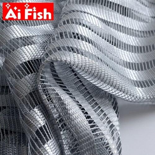 Modern Grey Hollow Stripe Generous Mesh Curtain Fabrics Tulle For Living Room Window Screen Bedroom Voile Kitchen Blinds #3