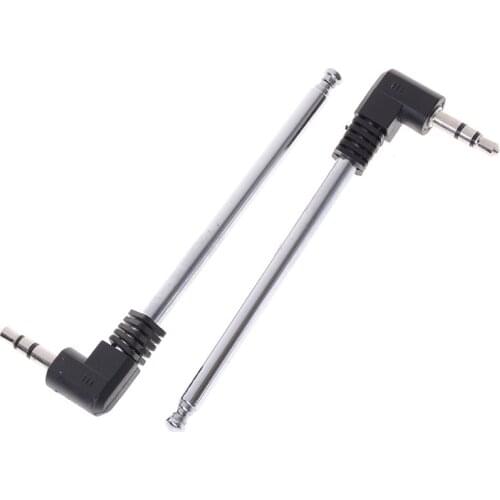 3.5mmTV Antenna Telescopic Aerial Replacement Connector For TV FM Radio Cable Radio Small speakers Mobile Cell Phone