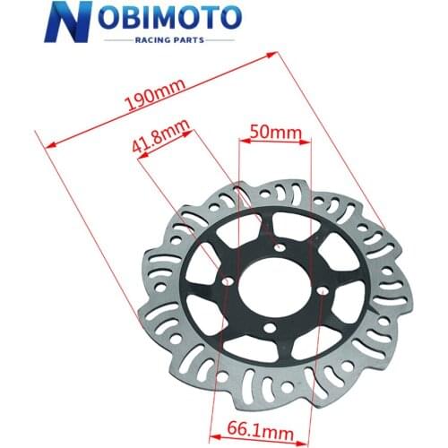 Mini Dirt Bike 190mm Front Brake Disc Rotor High Performance Alloy Front Brake Disc Rotor For 50cc-110cc Mini Dirt Bike 2DS-150