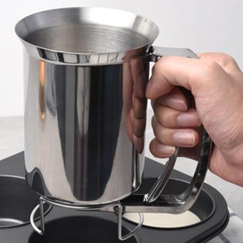 Stainless Steel Funnels Batter Pancake Ball Dispenser Cake Cupcake Dough Dispenser Funnel Takoyaki Crepes Household Machines