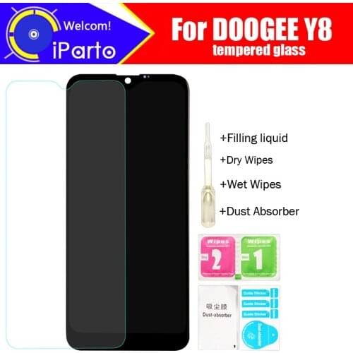 DOOGEE Y8 Tempered Glass 100% Original Premium 9H 2.5D Screen Protector Film For DOOGEE Y8 Phone (Full Covered)