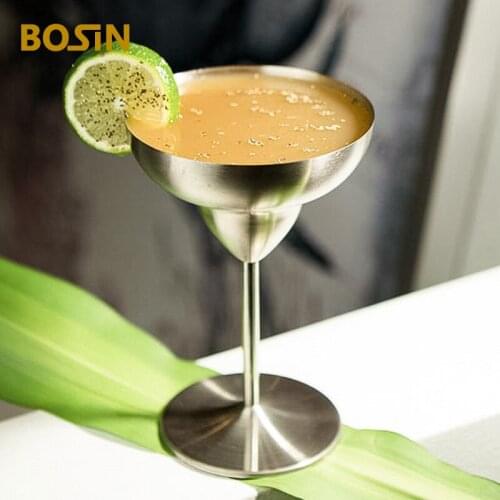 1Pc Martini Cocktail Cup Stainless Steel Goblet Metal Margarita Bar Party Home Wine Cups Supplies Barware Tool
