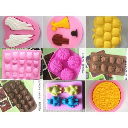 1 pcs Mini silicone chocolate mould Pudding jelly diy decoration mold baking kitchen tools