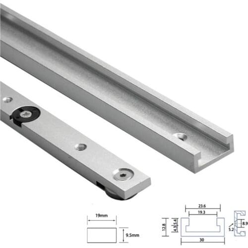 1Pc Aluminium Alloy T-tracks Slot Miter Track and Miter Bar Slider Table Saw Miter Gauge Rod Woodworking Tools Workbench DIY