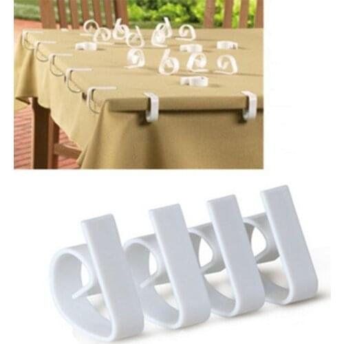 10pcs Plastic Transparent Color Tablecloth Clip Hold Picnic Wedding Party Clothes Pegs Stable Table Cloth Holder Clothespin