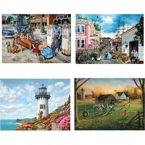 1000 Pieces Puzzle Kit Children Jigsaw Puzzle Board Game Set Educational Toys For Kids Stress Relief DIY Home Decoration