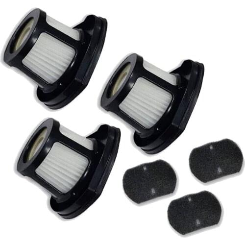 3 Pack Filters for Bissell 2390 2390A 2389 Pet Hair Eraser Cordless Pet Hand Vacuums Part 614212 1614203 1614204