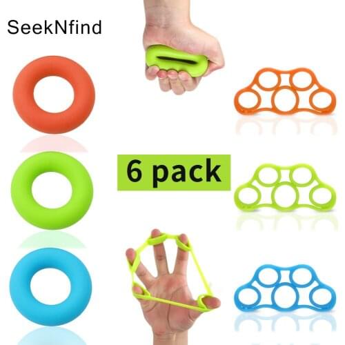 3 Levels Finger resistance bands rubber elastic bands Hand Grip Ring Expander Training Stretch Workout Fitness Equipment