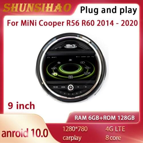 ShunSihao car radio autoradio For mini Cooper F54 F55 F56 F57 F60 2014-2020 android all in one multimedia navi video player