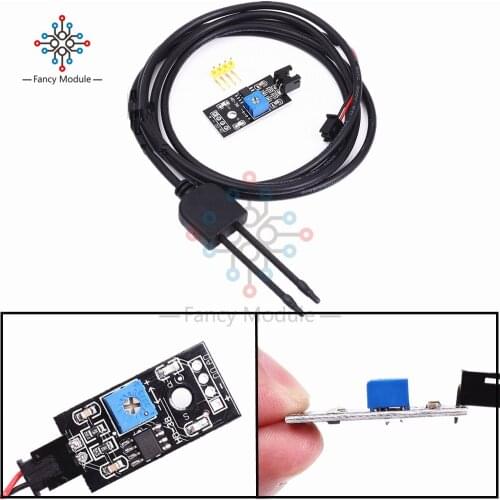 DC 3.3-12V Soil Humidity Sensor Tester Module Potentiometer Hygrometer Moisture Detection with Humidity Sensor Probe for Arduino
