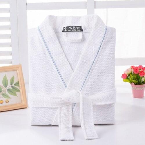 Pyjama femme hiver Waffle Robe For Women 100% Cotton Bathrobe Soft Hotel Robe Ladies Casual Homewear new arrival bathrobe