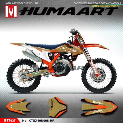 HUMAART Motocross Stickers Custom Vinyl Decals Graphic Kit for 125 150 250 350 450 SX SXF SX-F XC XCF XC-F 2019 2020 2021